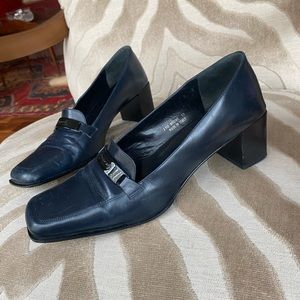 Coach Nadine Calf Heels Navy